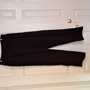 Black Microsuede Pants Sz 12